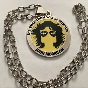 100% WWE Authentic John Morrison Chain The Revolution Metal Pendant Vintage NEW